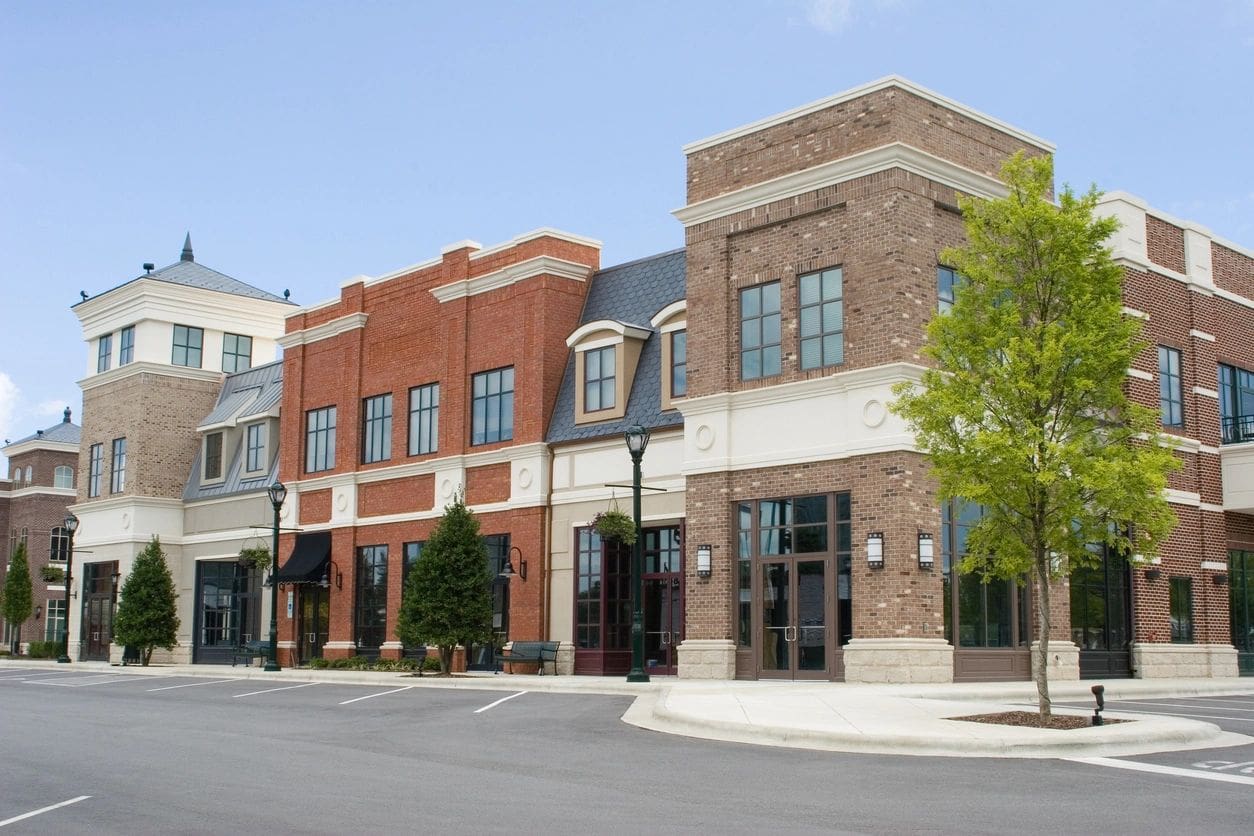 Commercial retail shopping center